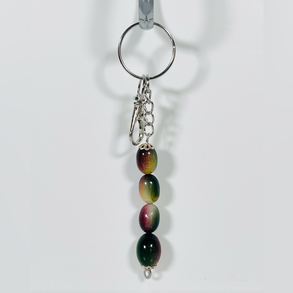 Multicolor Beaded Keychain / Bag Charm